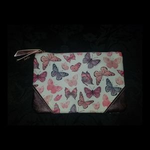 Social butterfly makeup bag